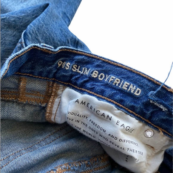 American Eagle 90’s Slim boyfriend jeans 0 Short - Picture 4 of 8